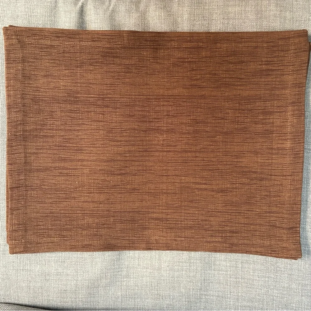 CRATE & BARREL 4-pcs Heavyweight Brown Textured Placemats #1125258A